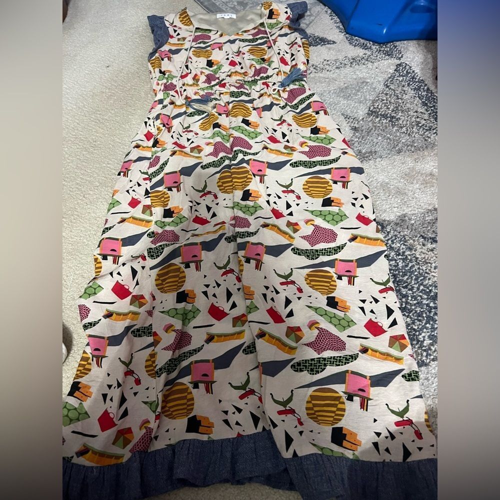 Thml medium graphic midi dress - Picture 3 of 8